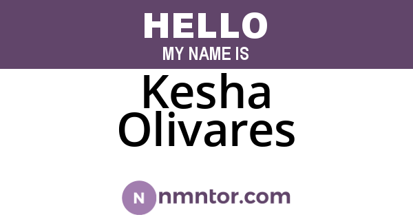 Kesha Olivares