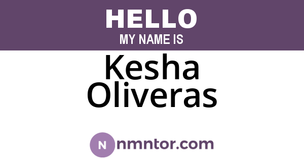 Kesha Oliveras