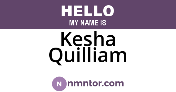 Kesha Quilliam
