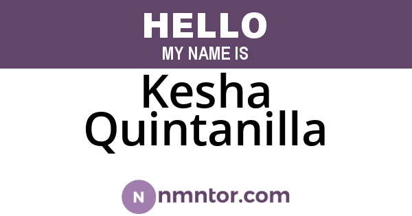 Kesha Quintanilla