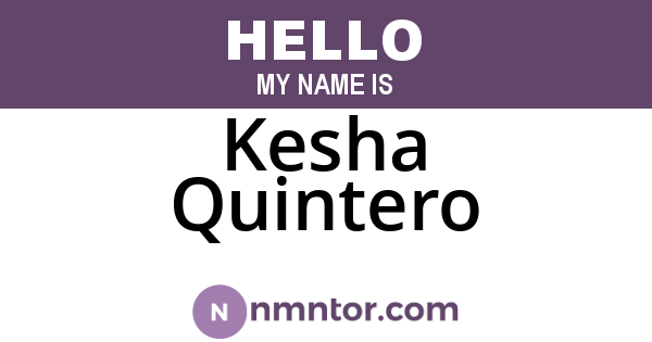 Kesha Quintero