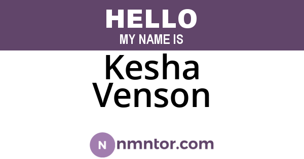 Kesha Venson
