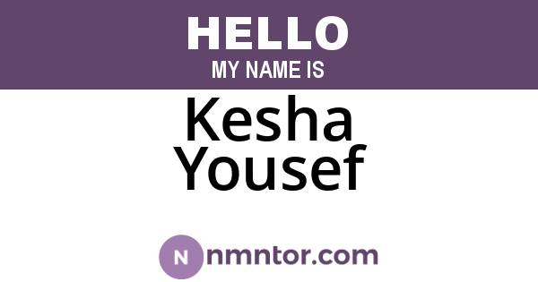 Kesha Yousef