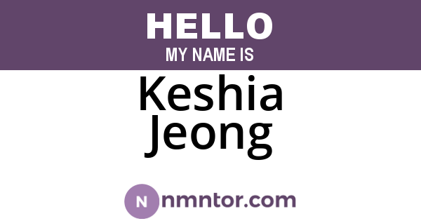 Keshia Jeong