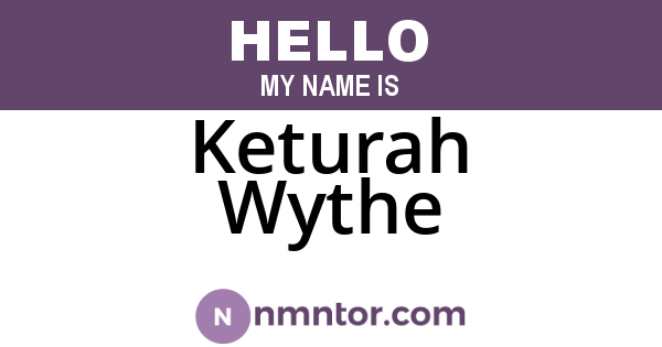 Keturah Wythe