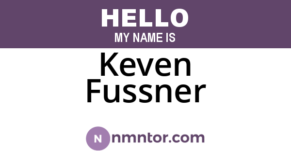 Keven Fussner