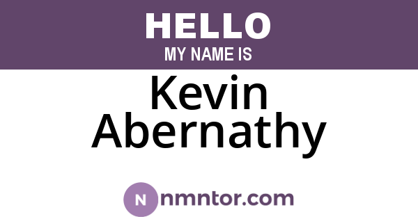 Kevin Abernathy