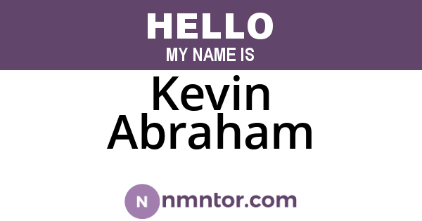 Kevin Abraham