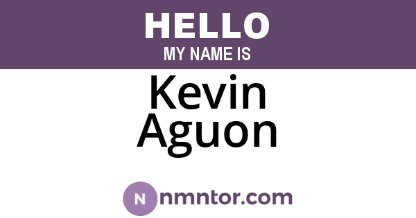 Kevin Aguon