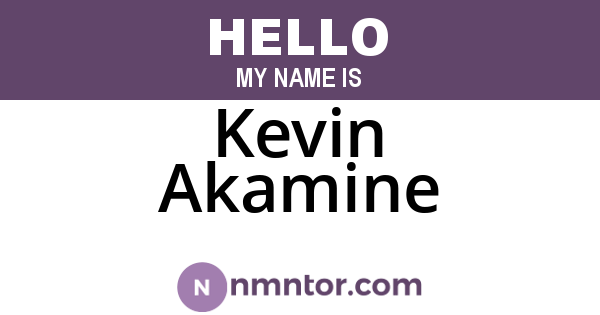 Kevin Akamine