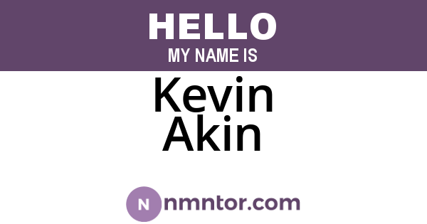 Kevin Akin