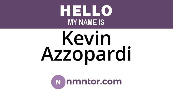 Kevin Azzopardi