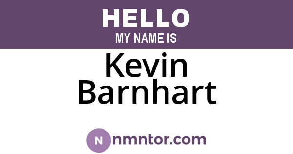 Kevin Barnhart