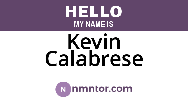 Kevin Calabrese