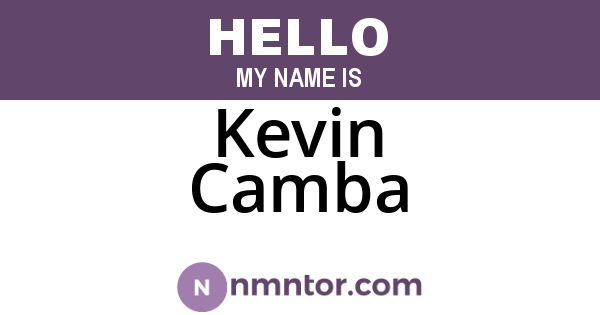 Kevin Camba