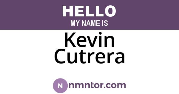 Kevin Cutrera