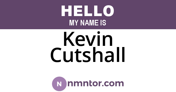 Kevin Cutshall