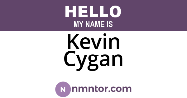 Kevin Cygan