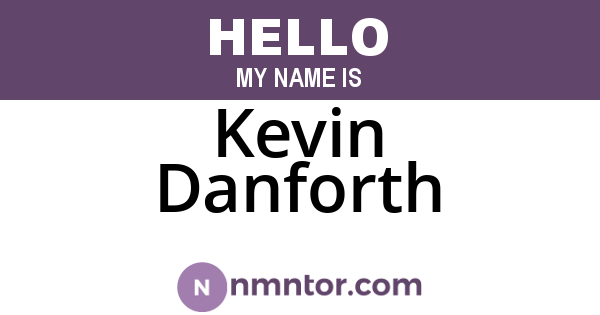 Kevin Danforth