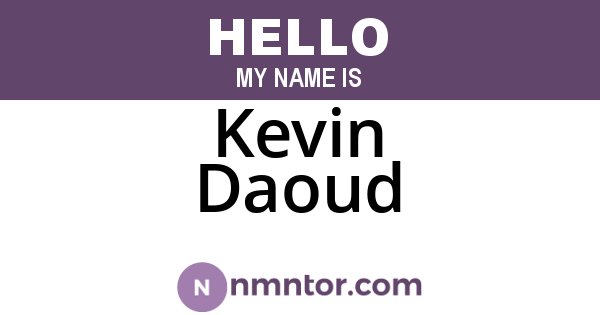Kevin Daoud
