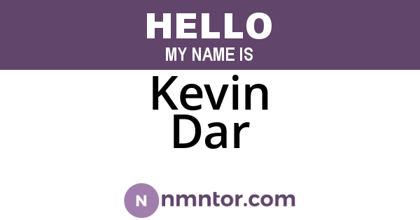 Kevin Dar