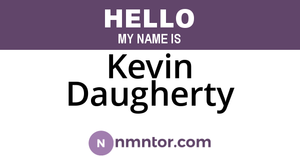 Kevin Daugherty