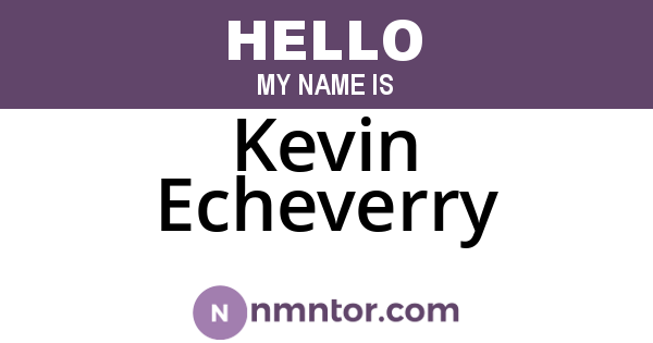 Kevin Echeverry