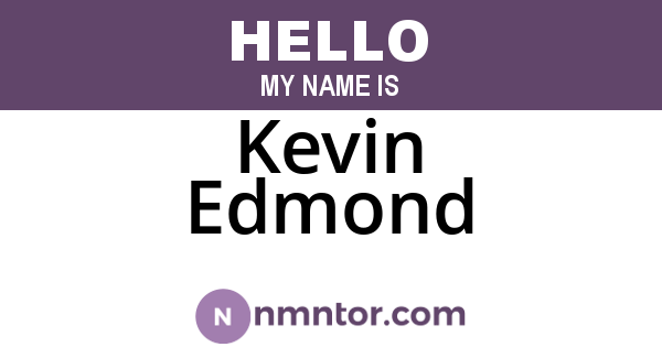 Kevin Edmond