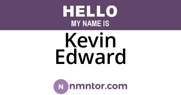 Kevin Edward