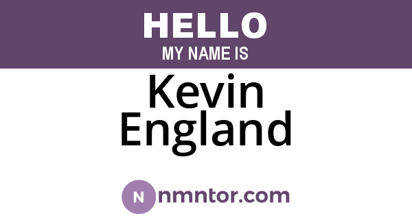 Kevin England