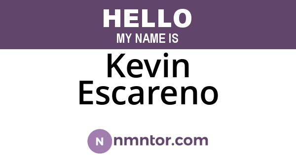 Kevin Escareno