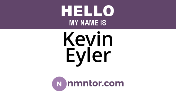 Kevin Eyler