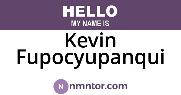 Kevin Fupocyupanqui