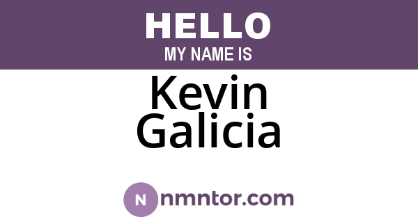 Kevin Galicia