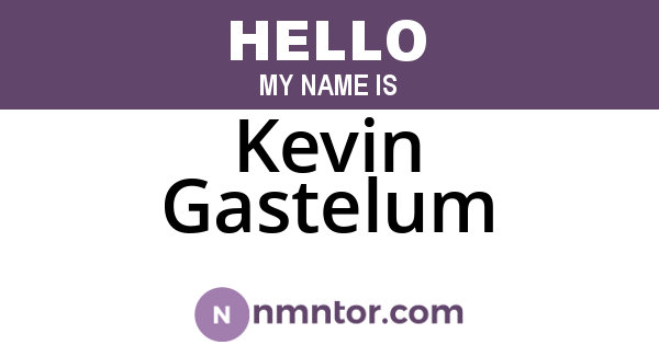 Kevin Gastelum
