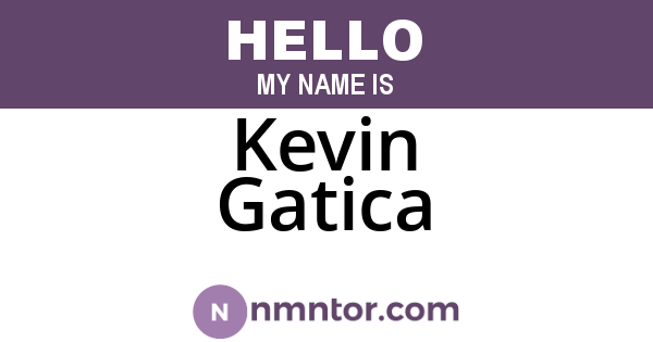 Kevin Gatica