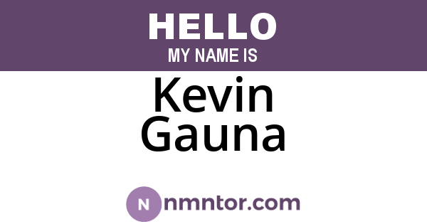Kevin Gauna