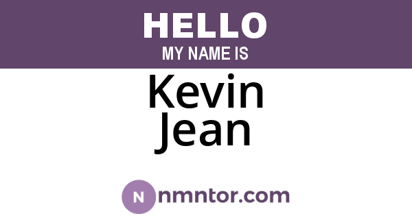 Kevin Jean