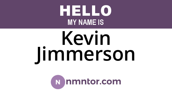 Kevin Jimmerson