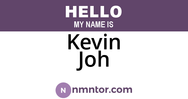 Kevin Joh