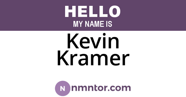 Kevin Kramer