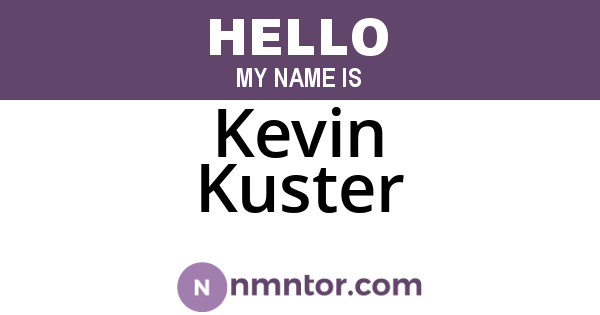 Kevin Kuster