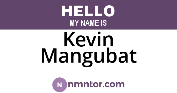 Kevin Mangubat