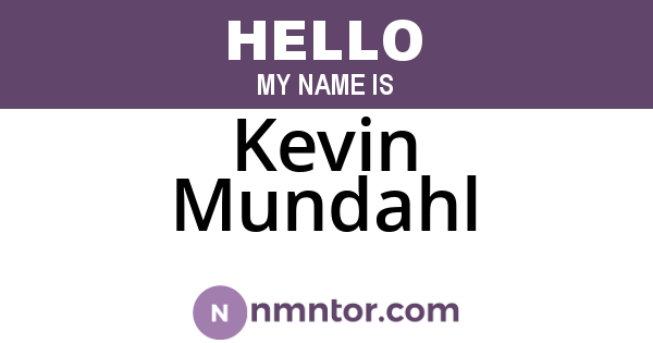 Kevin Mundahl