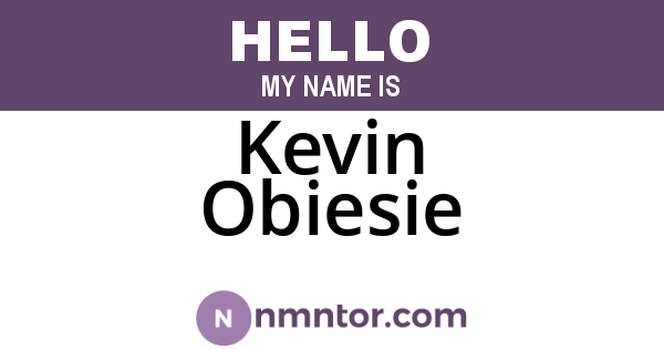 Kevin Obiesie