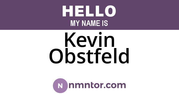 Kevin Obstfeld