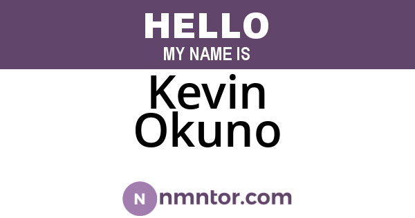 Kevin Okuno