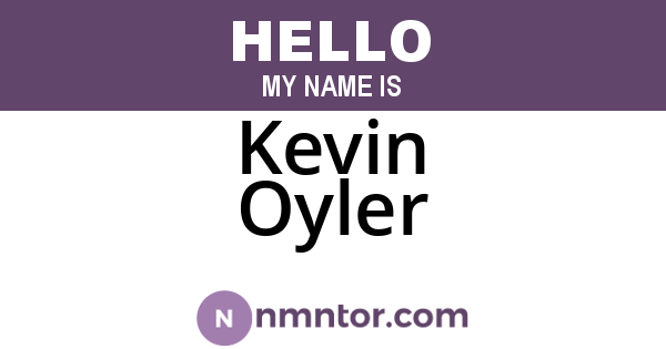 Kevin Oyler