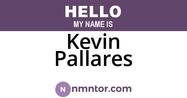 Kevin Pallares