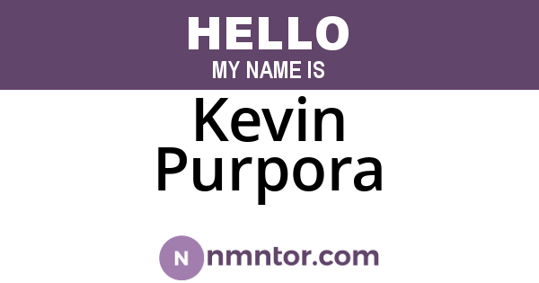 Kevin Purpora